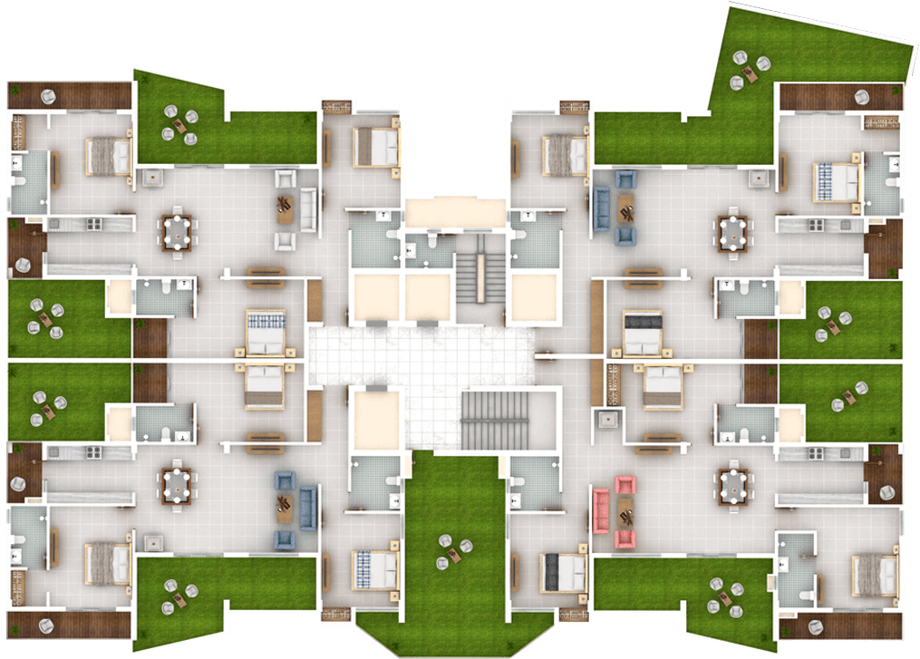 First floor plan - Block B