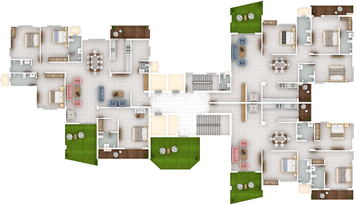 Second floor plan - Block B